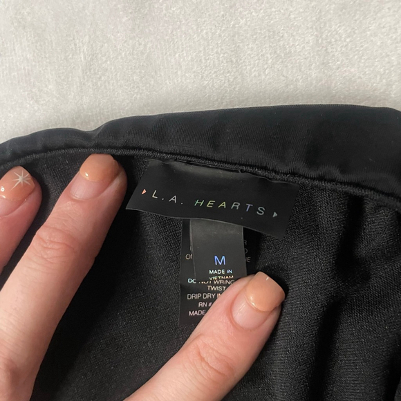 Women's L.A. Hearts Black Bikini Set Size Medium - Picture 14 of 16